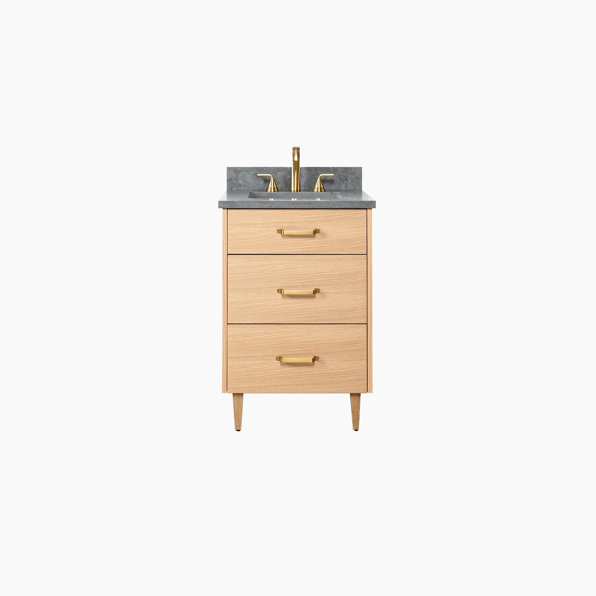 Ashbury SLIM 24" Natural White Oak Bathroom Vanity - All Drawers Teodor Bathroom Vanity United States