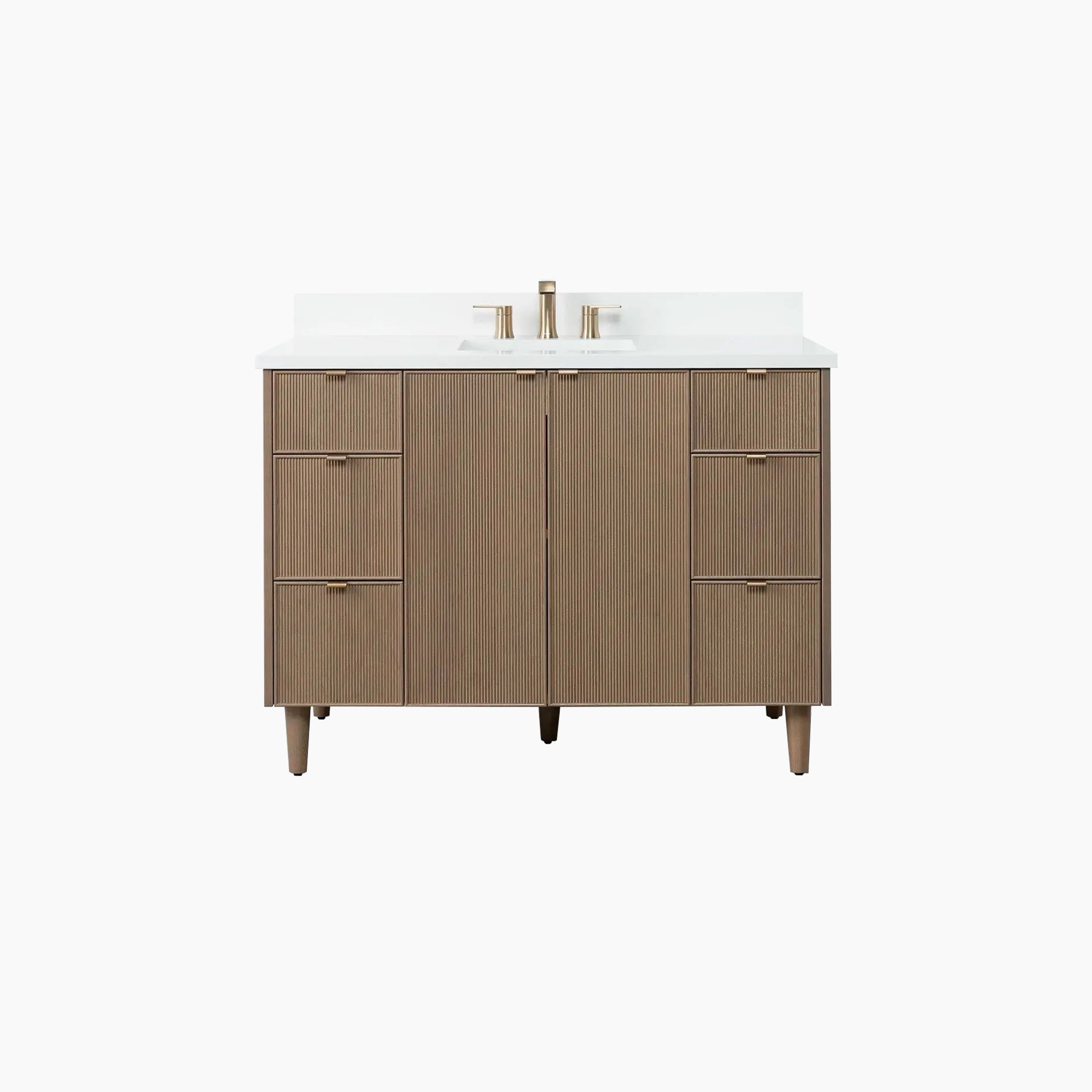 Malibu SLIM 48" Almond Coast Bathroom Vanity Teodor Bathroom Vanity United States