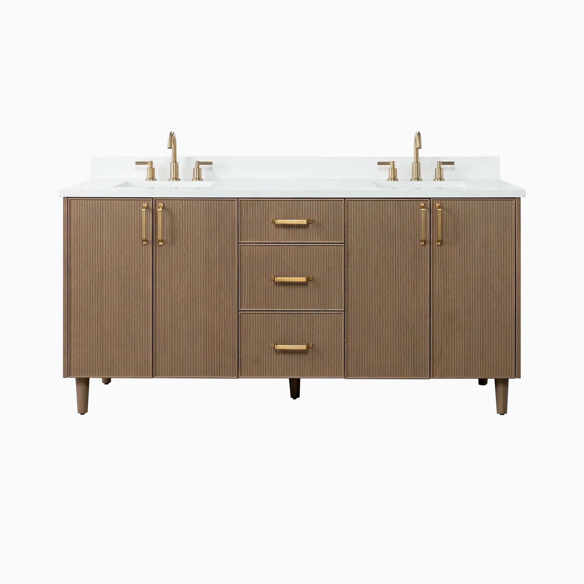 Malibu SLIM 72" Almond Coast Bathroom Vanity, Double Sink Teodor Bathroom Vanity United States
