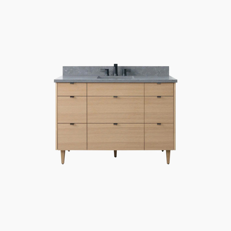 Asher 48" Natural White Oak Bathroom Vanity