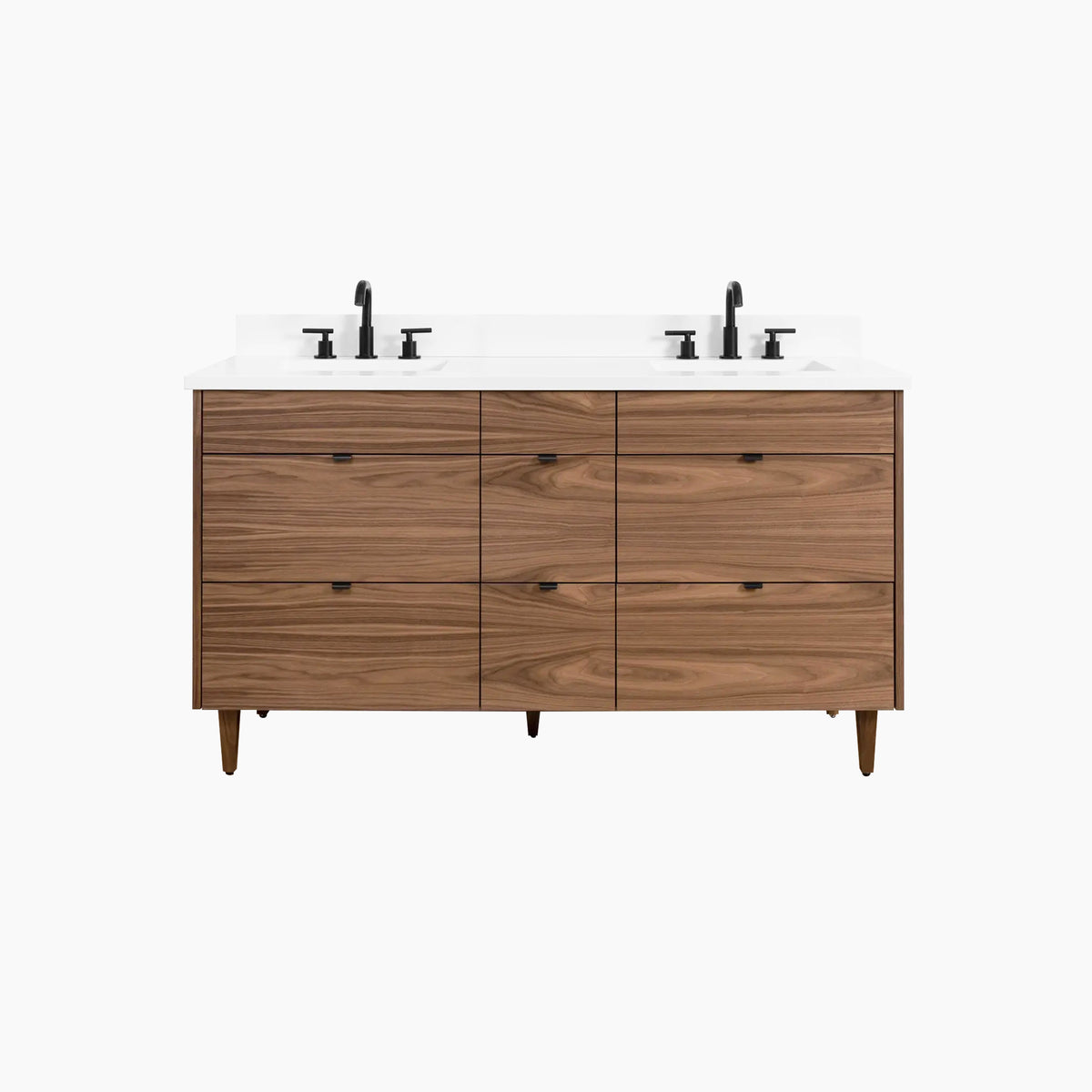 Asher Collection | Walnut Bathroom Vanities with Free Shipping – Teodor ...