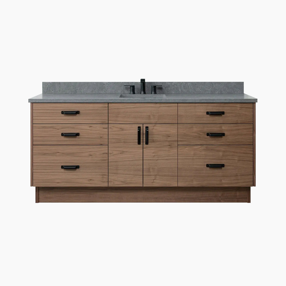 Austin 72" American Black Walnut Bathroom Vanity