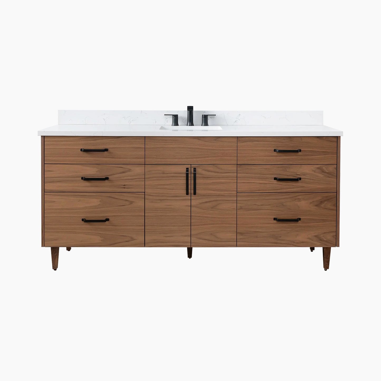 Austin SLIM 72" American Black Walnut Bathroom Vanity