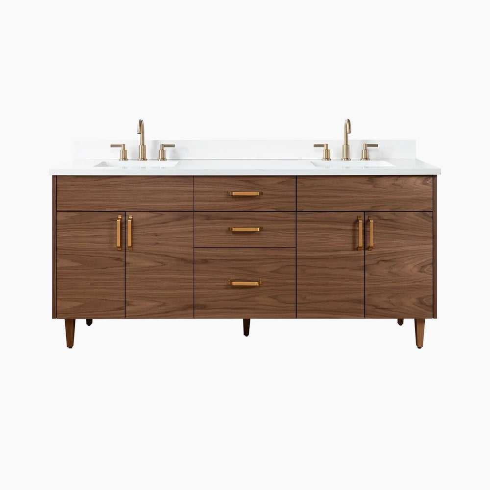 
                  
                    Austin SLIM 72" American Black Walnut Bathroom Vanity, Double Sink
                  
                