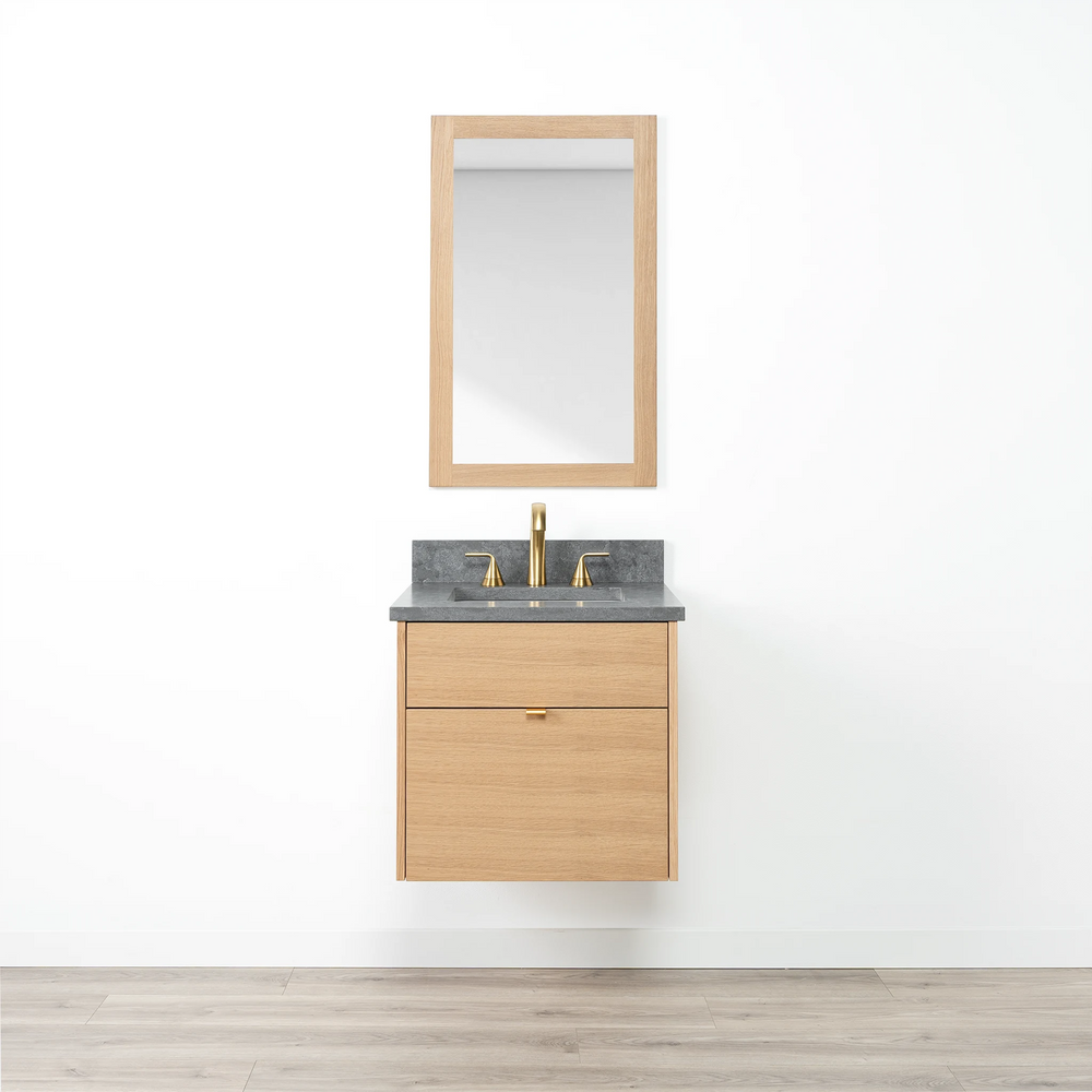 
                  
                    Ashbury 24" Wall Mount Natural White Oak Bathroom Vanity - All Drawers
                  
                