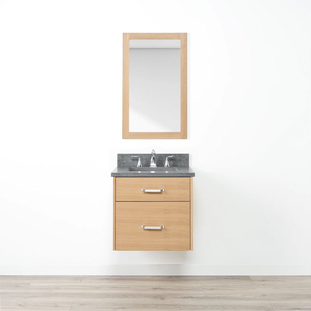 
                  
                    Ashbury 24" Wall Mount Natural White Oak Bathroom Vanity - All Drawers
                  
                