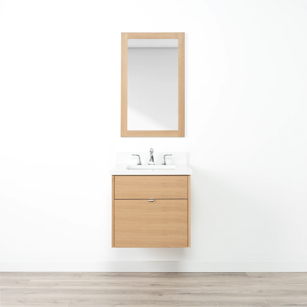 
                  
                    Ashbury 24" Wall Mount Natural White Oak Bathroom Vanity
                  
                