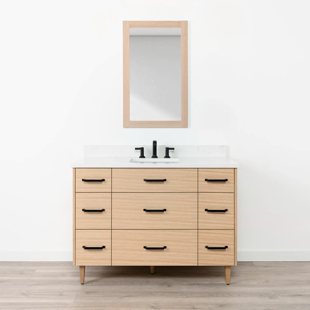 
                  
                    Ashbury 48" Natural White Oak Bathroom Vanity w/ Drawers
                  
                