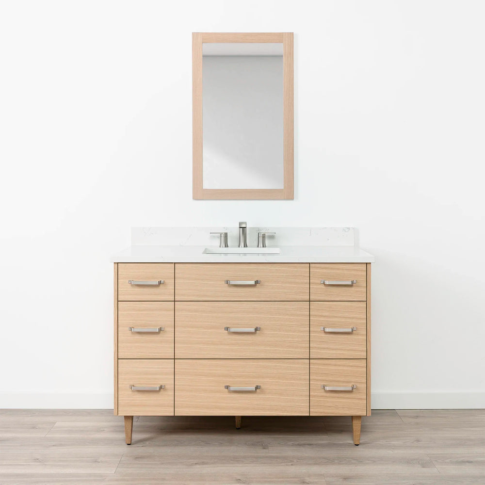 
                  
                    Ashbury 48" Natural White Oak Bathroom Vanity w/ Drawers
                  
                