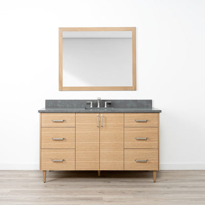 Ashbury 60" Natural White Oak Bathroom Vanity