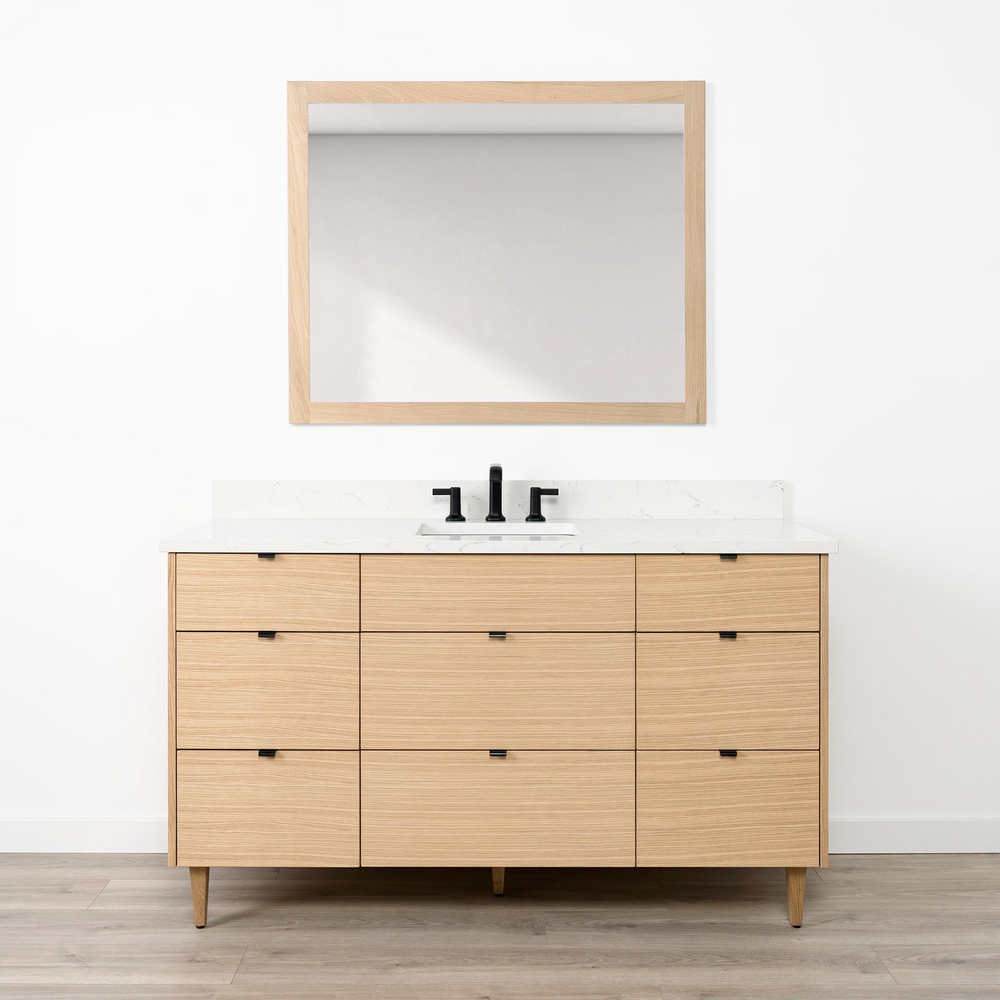 
                  
                    Ashbury 60" Natural White Oak Bathroom Vanity w/ Drawers
                  
                