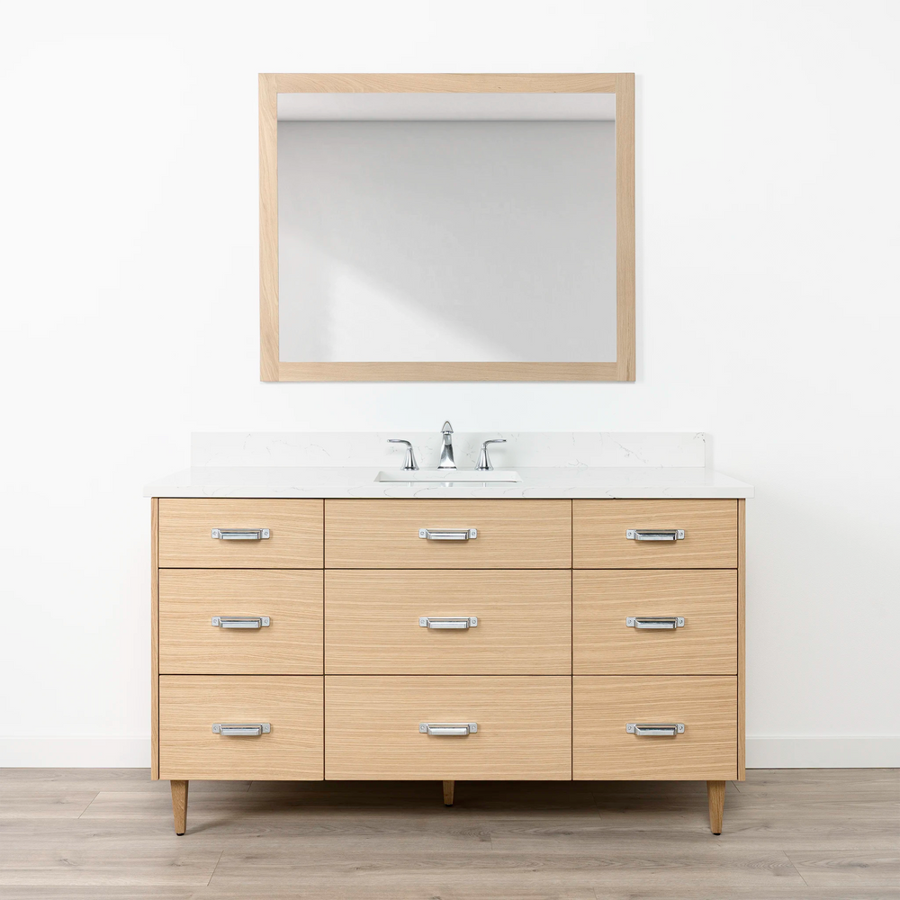 
                  
                    Ashbury 60" Natural White Oak Bathroom Vanity w/ Drawers
                  
                