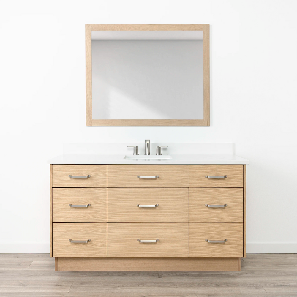 
                  
                    Ashbury 60" Natural White Oak Bathroom Vanity w/ Drawers
                  
                