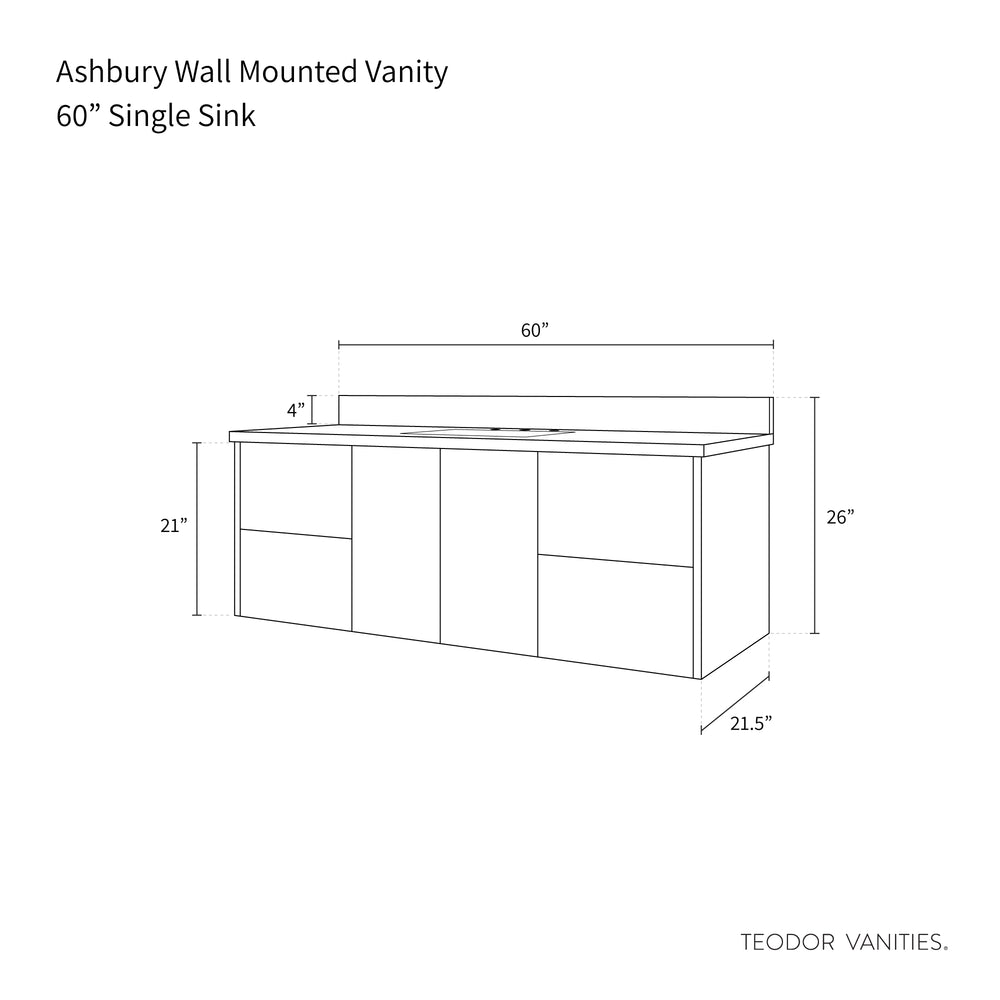 
                  
                    Ashbury 60" Wall Mount Natural White Oak Bathroom Vanity
                  
                