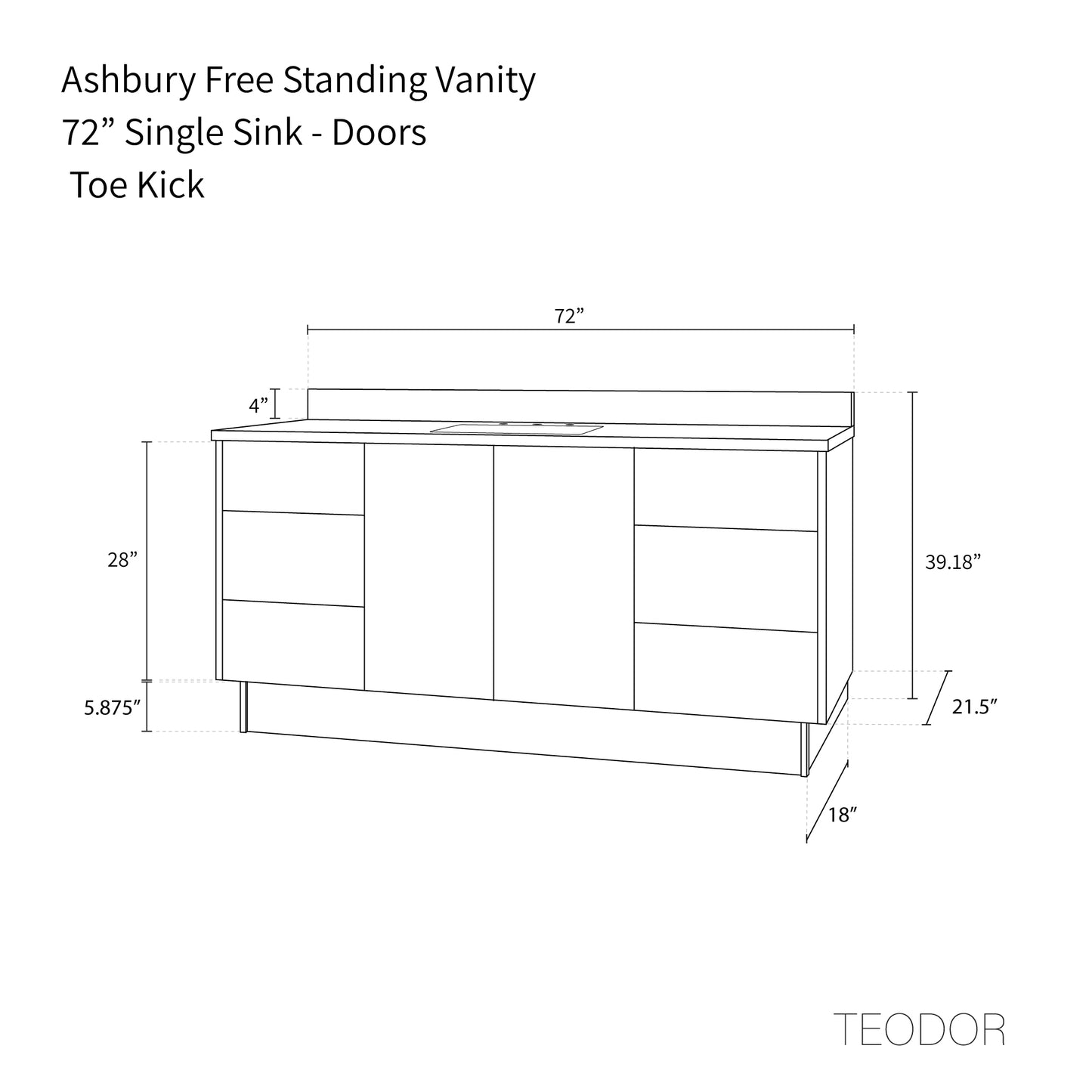 
                  
                    Ashbury 72" Natural White Oak Bathroom Vanity
                  
                