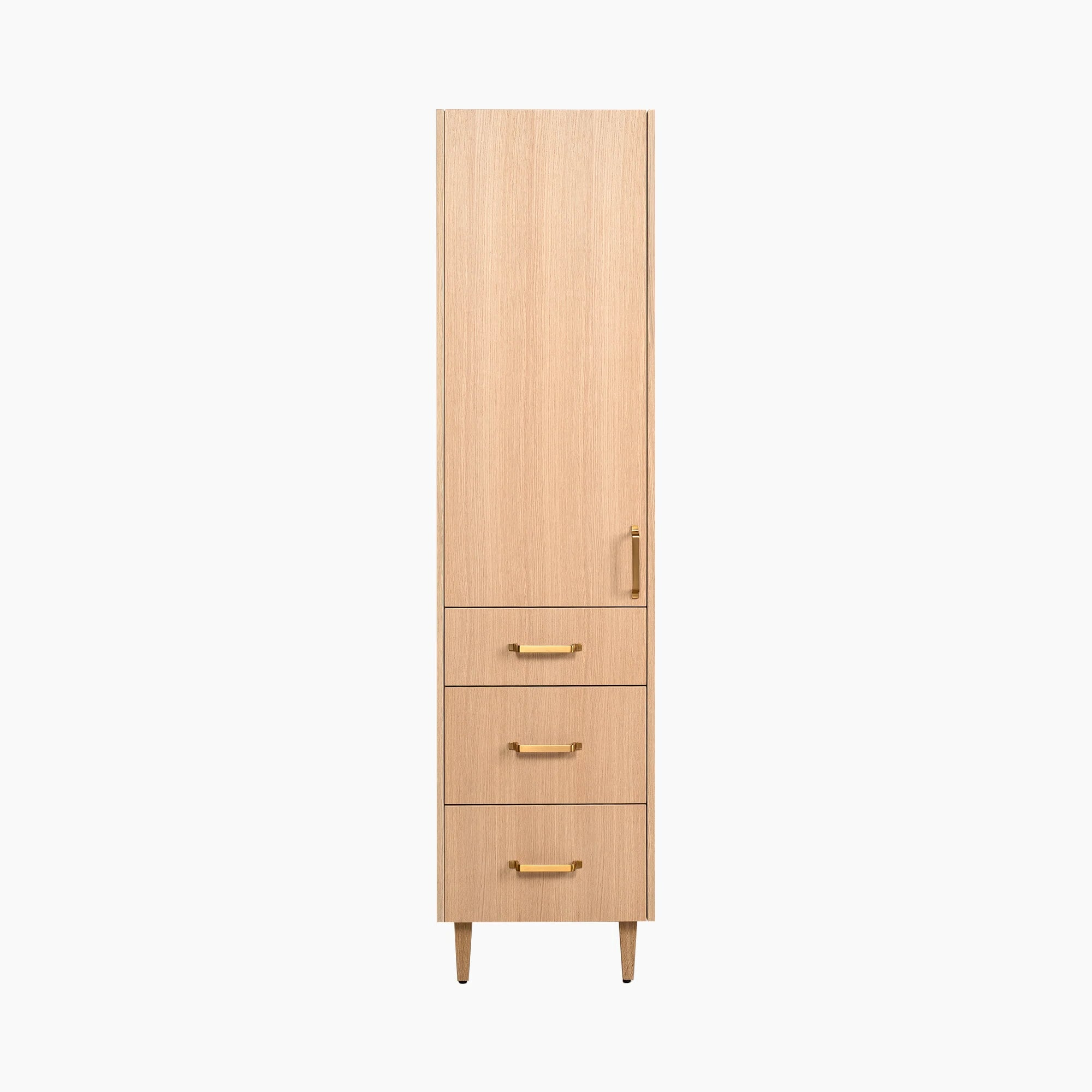 Ashbury Natural White Oak Linen Cabinet