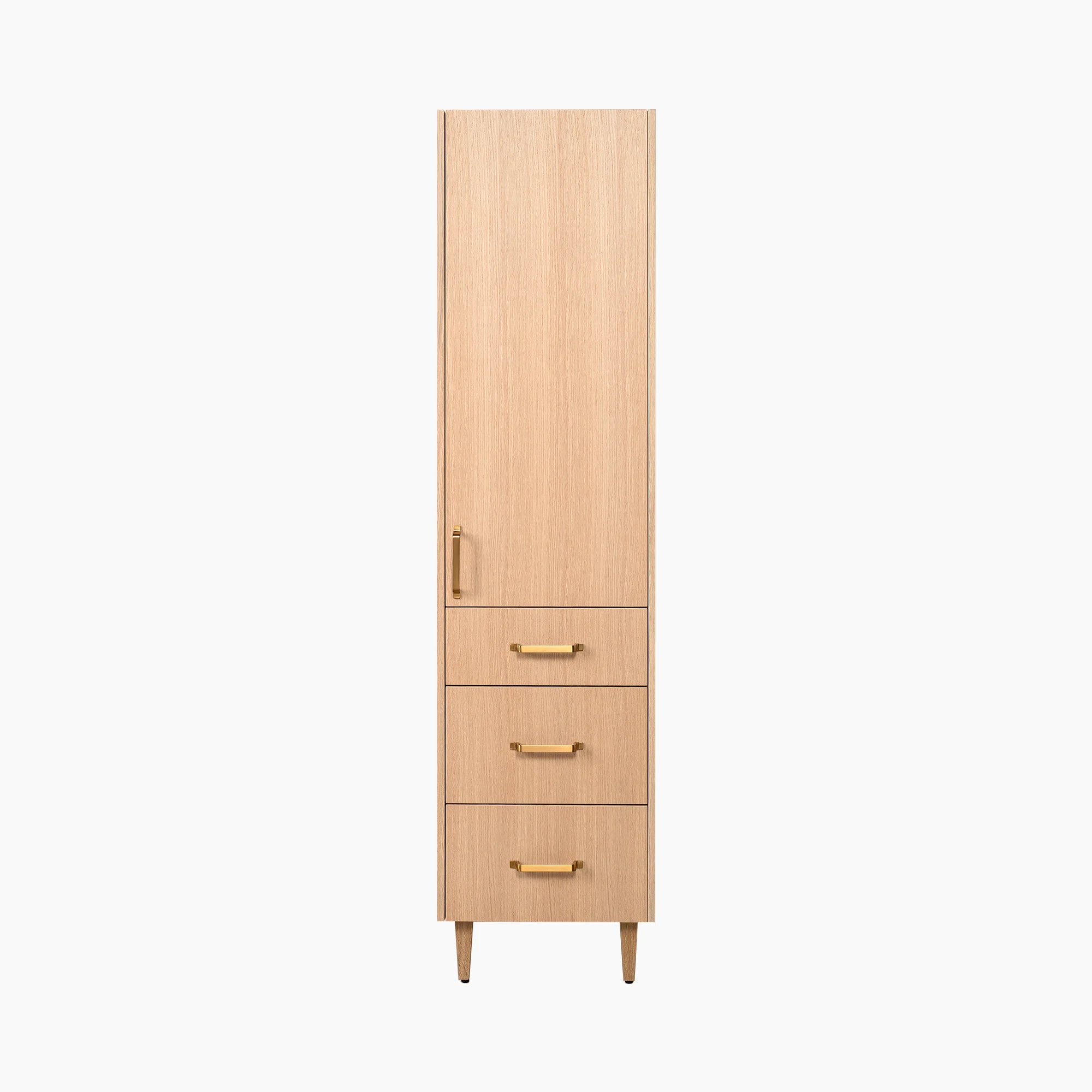 Ashbury Natural White Oak Linen Cabinet