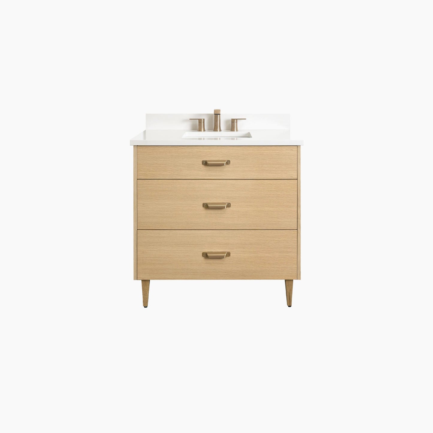 
                  
                    Ashbury SLIM 36" Natural White Oak Bathroom Vanity - All Drawers Teodor Bathroom Vanity United States
                  
                