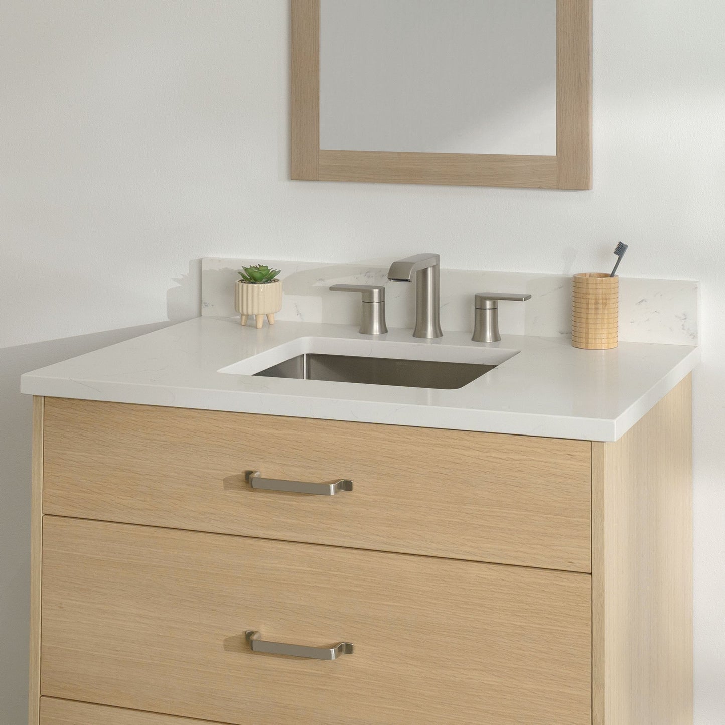 
                  
                    Ashbury SLIM 36" Natural White Oak Bathroom Vanity - All Drawers Teodor Bathroom Vanity United States
                  
                