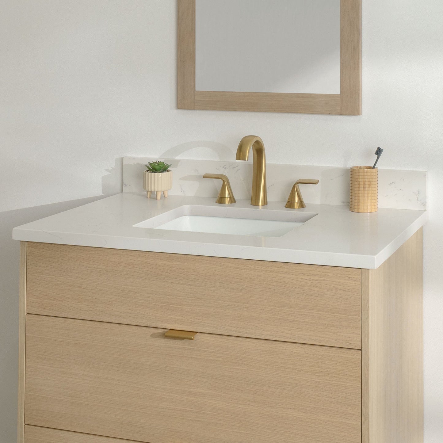 
                  
                    Ashbury SLIM 36" Natural White Oak Bathroom Vanity - All Drawers Teodor Bathroom Vanity United States
                  
                