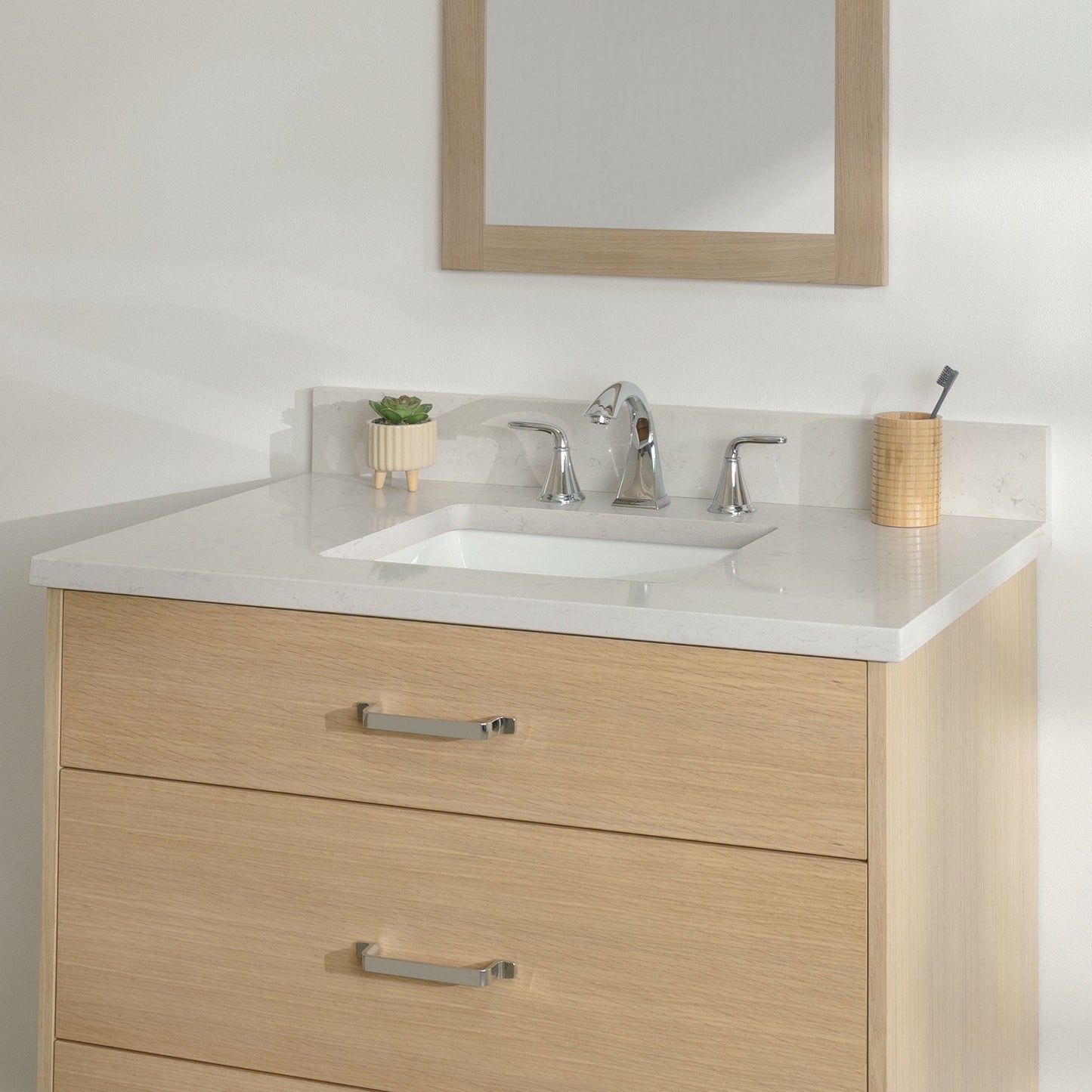 
                  
                    Ashbury SLIM 36" Natural White Oak Bathroom Vanity - All Drawers Teodor Bathroom Vanity United States
                  
                