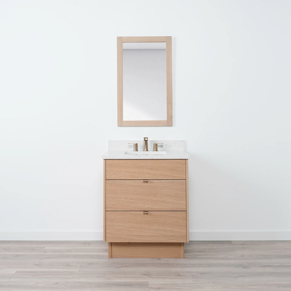 
                  
                    Ashbury 30" Natural White Oak Bathroom Vanity - All Drawers
                  
                