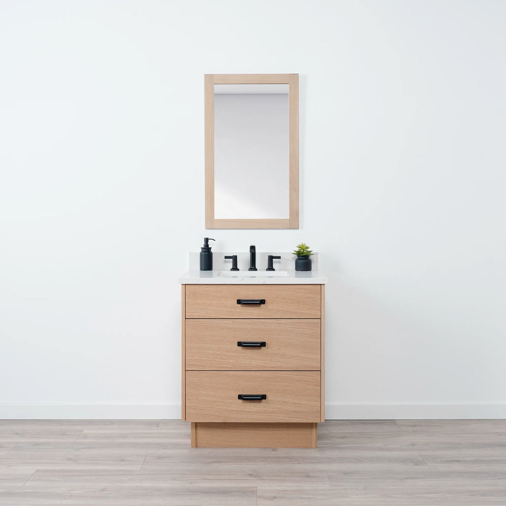 
                  
                    Ashbury 30" Natural White Oak Bathroom Vanity - All Drawers
                  
                