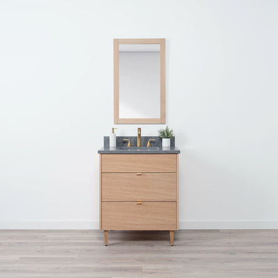 Ashbury 30" Natural White Oak Bathroom Vanity