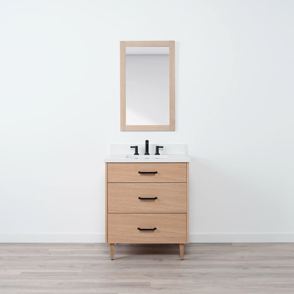 
                  
                    Ashbury 30" Natural White Oak Bathroom Vanity - All Drawers
                  
                