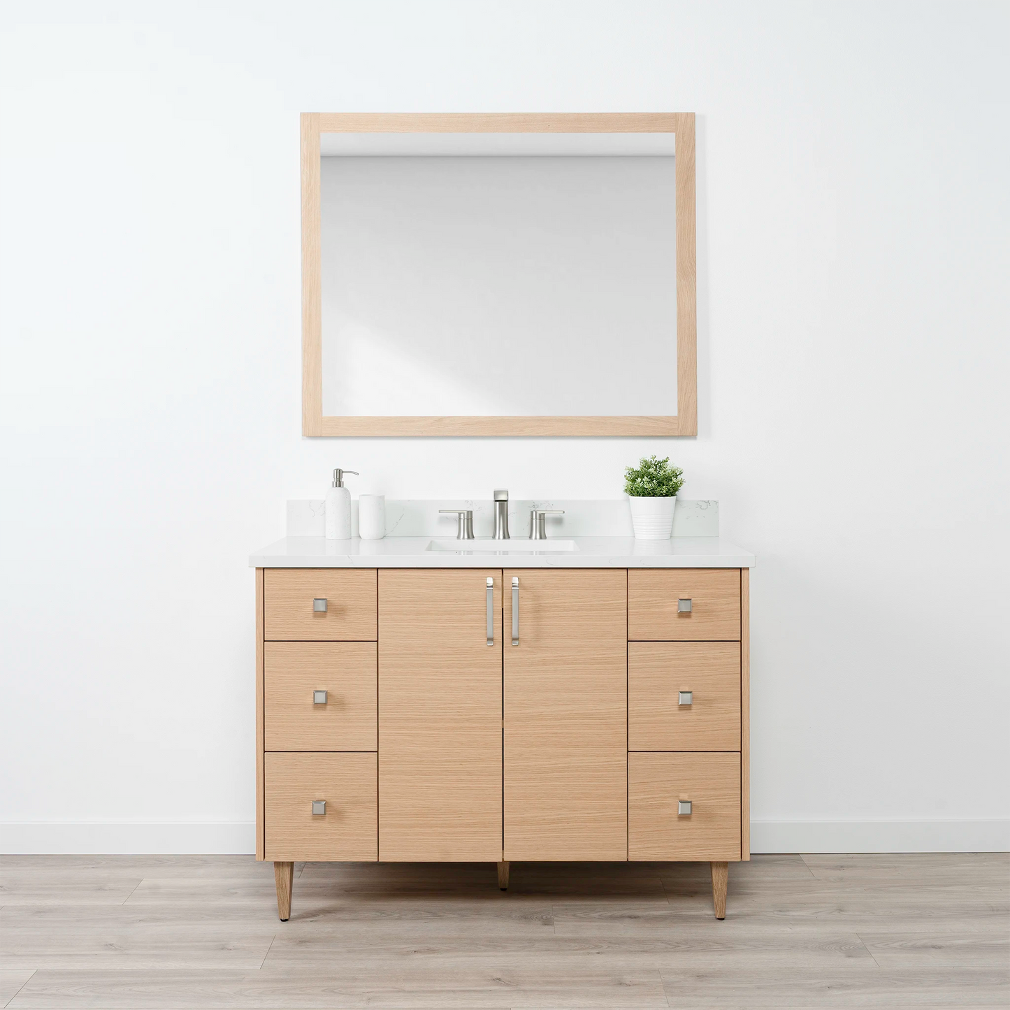 Ashbury 48" Natural White Oak Bathroom Vanity