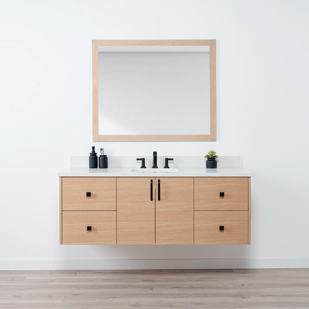 
                  
                    Ashbury 60" Wall Mount Natural White Oak Bathroom Vanity
                  
                