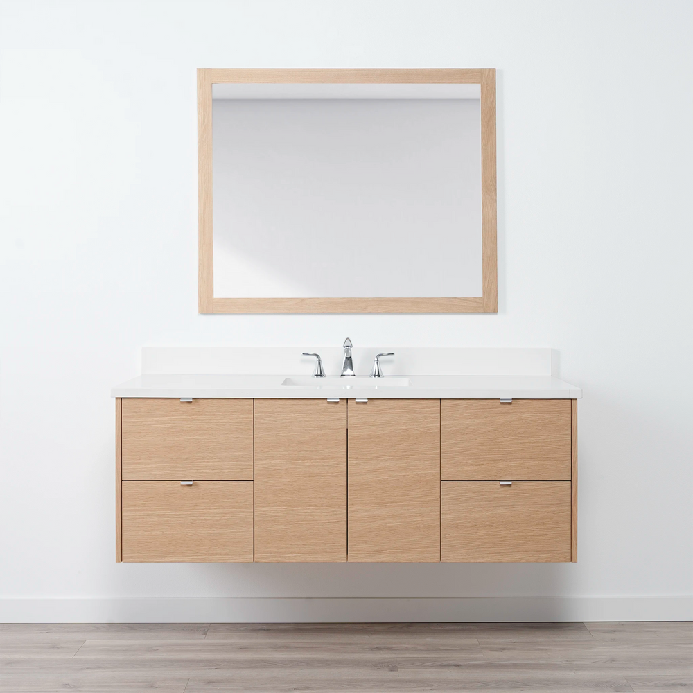 
                  
                    Ashbury 60" Wall Mount Natural White Oak Bathroom Vanity
                  
                