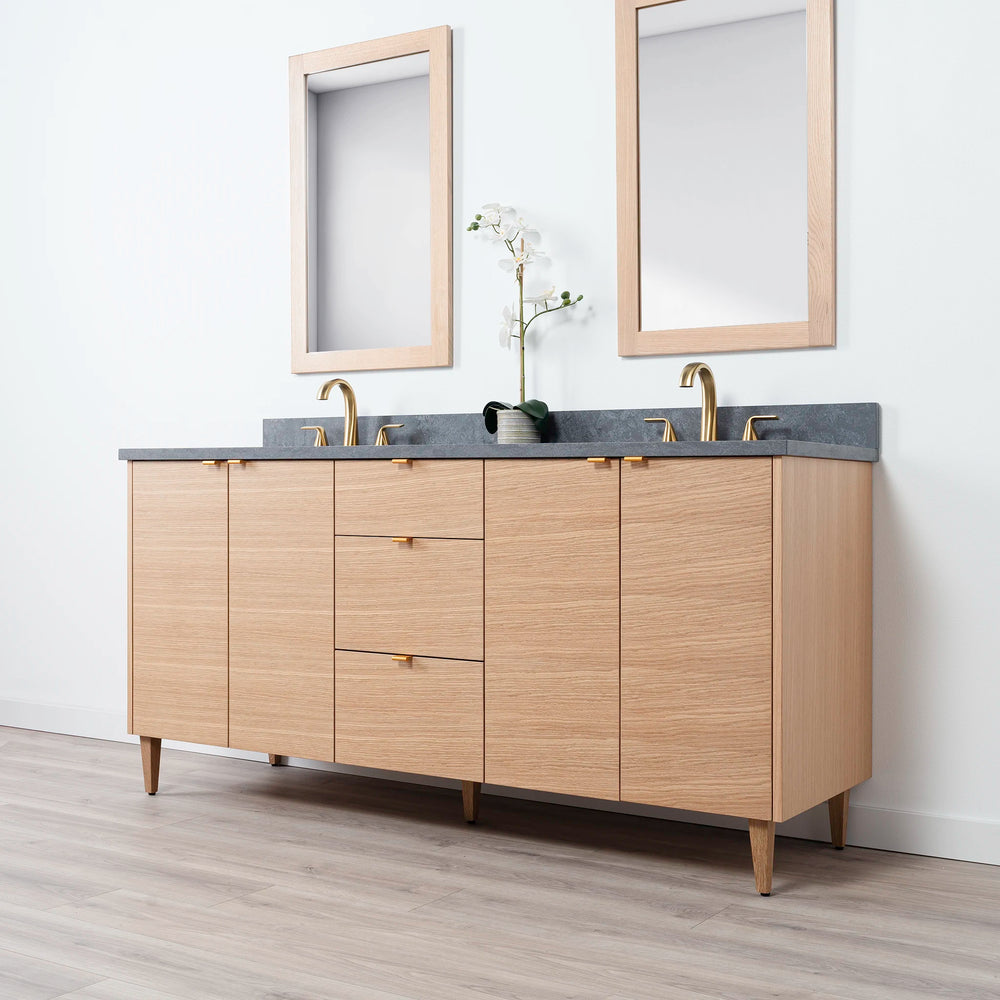 
                  
                    Ashbury 72" Natural White Oak Bathroom Vanity, Double Sink
                  
                