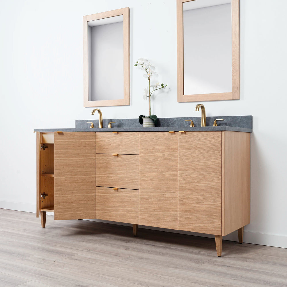 
                  
                    Ashbury 72" Natural White Oak Bathroom Vanity, Double Sink
                  
                