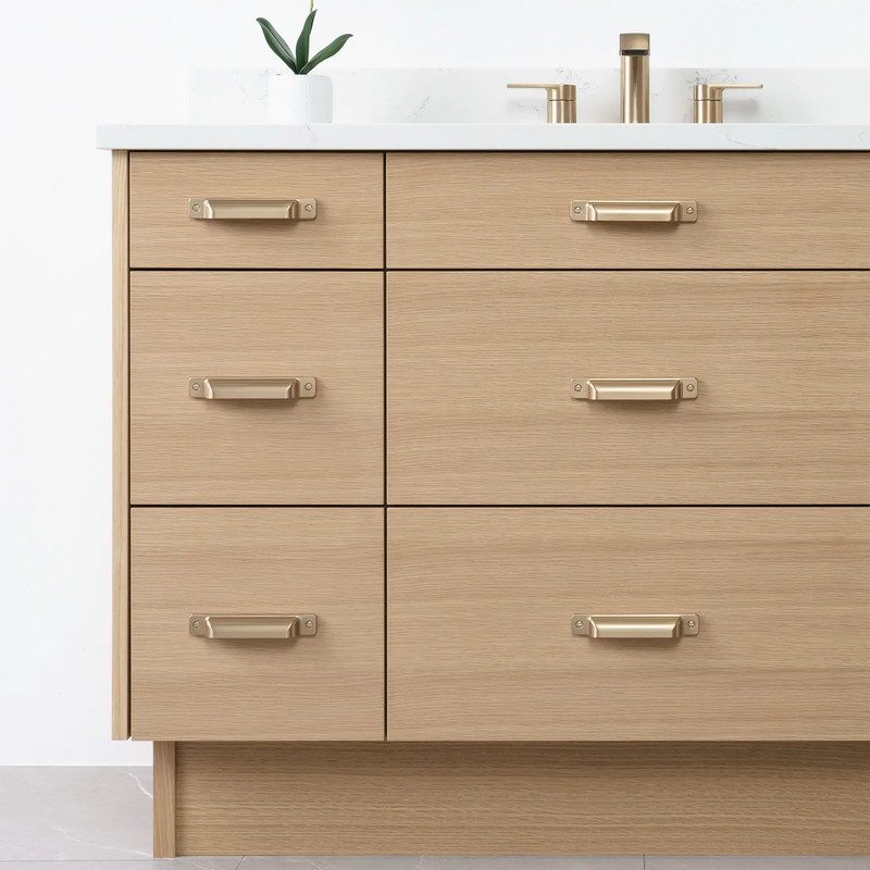 Asher 48" Natural White Oak Bathroom Vanity