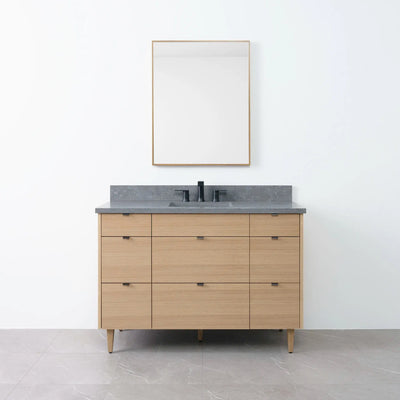 Asher 48" Natural White Oak Bathroom Vanity - Teodor Vanities United States