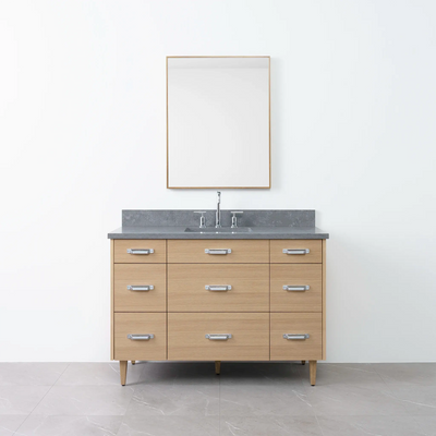 Asher 48" Natural White Oak Bathroom Vanity