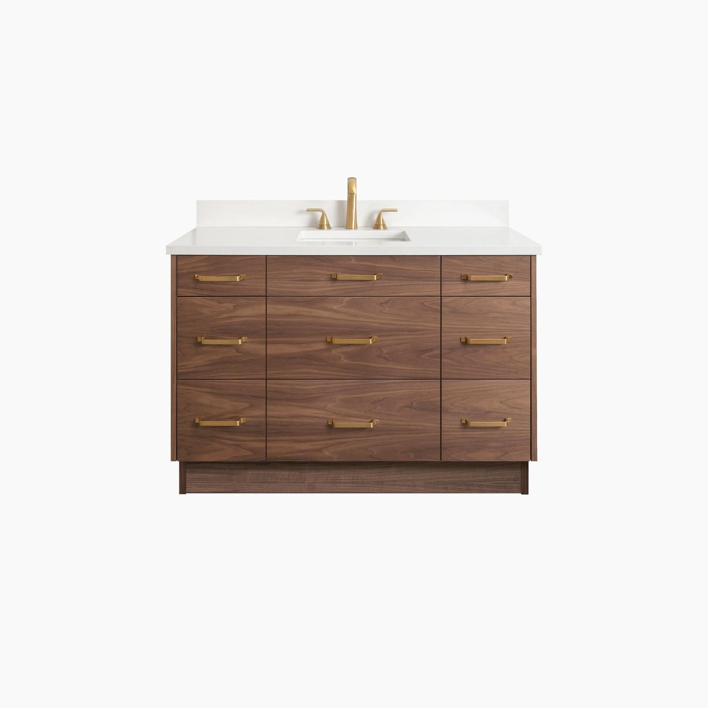 
                  
                    Asher Stainless SLIM 48" American Black Walnut Bathroom Vanity
                  
                