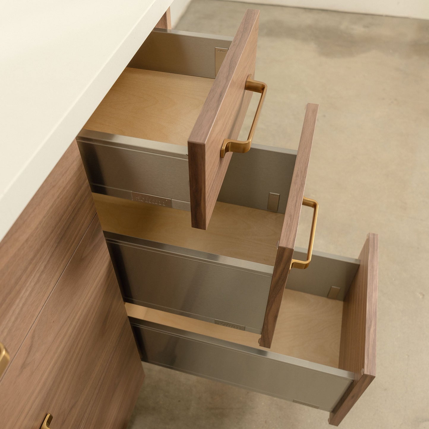 
                  
                    Asher SLIM Stainless 48" American Black Walnut Bathroom Vanity Teodor Bathroom Vanity United States
                  
                