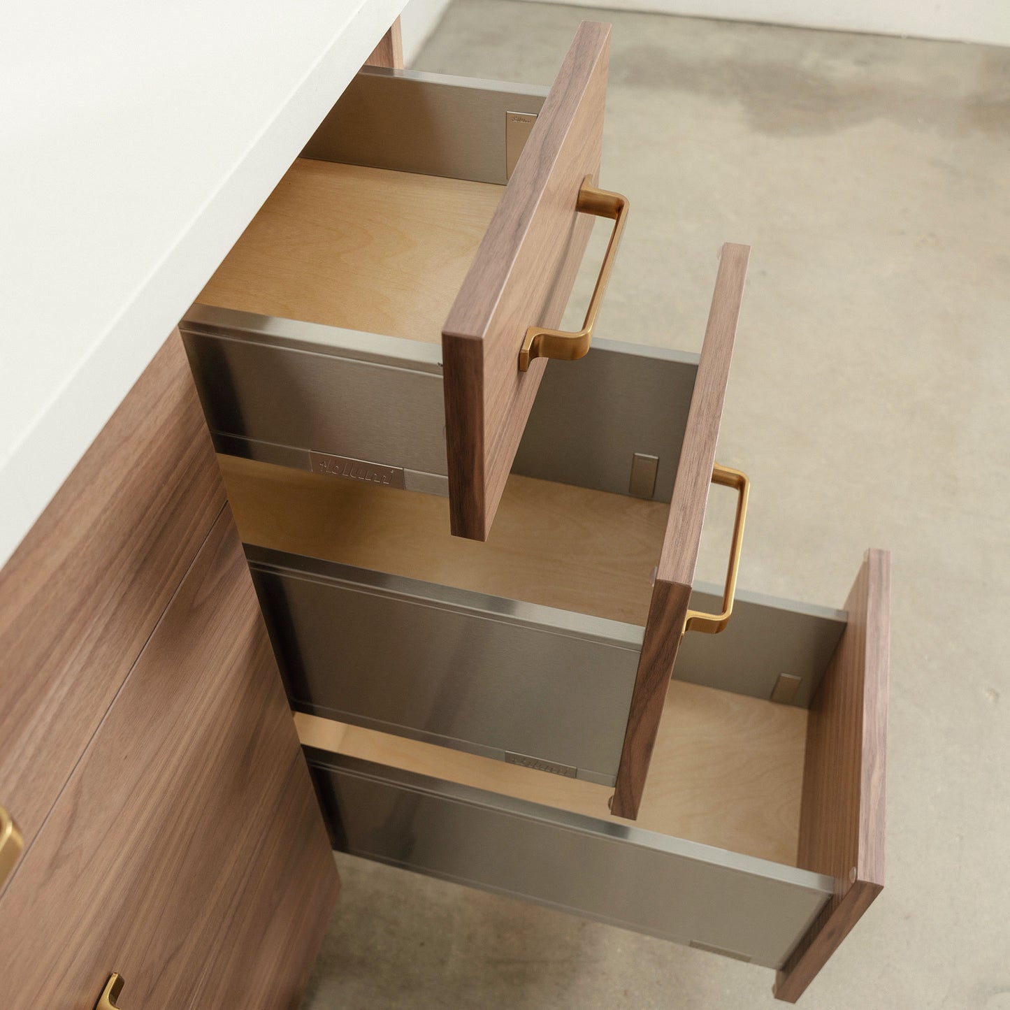 
                  
                    Asher Stainless SLIM 48" American Black Walnut Bathroom Vanity
                  
                