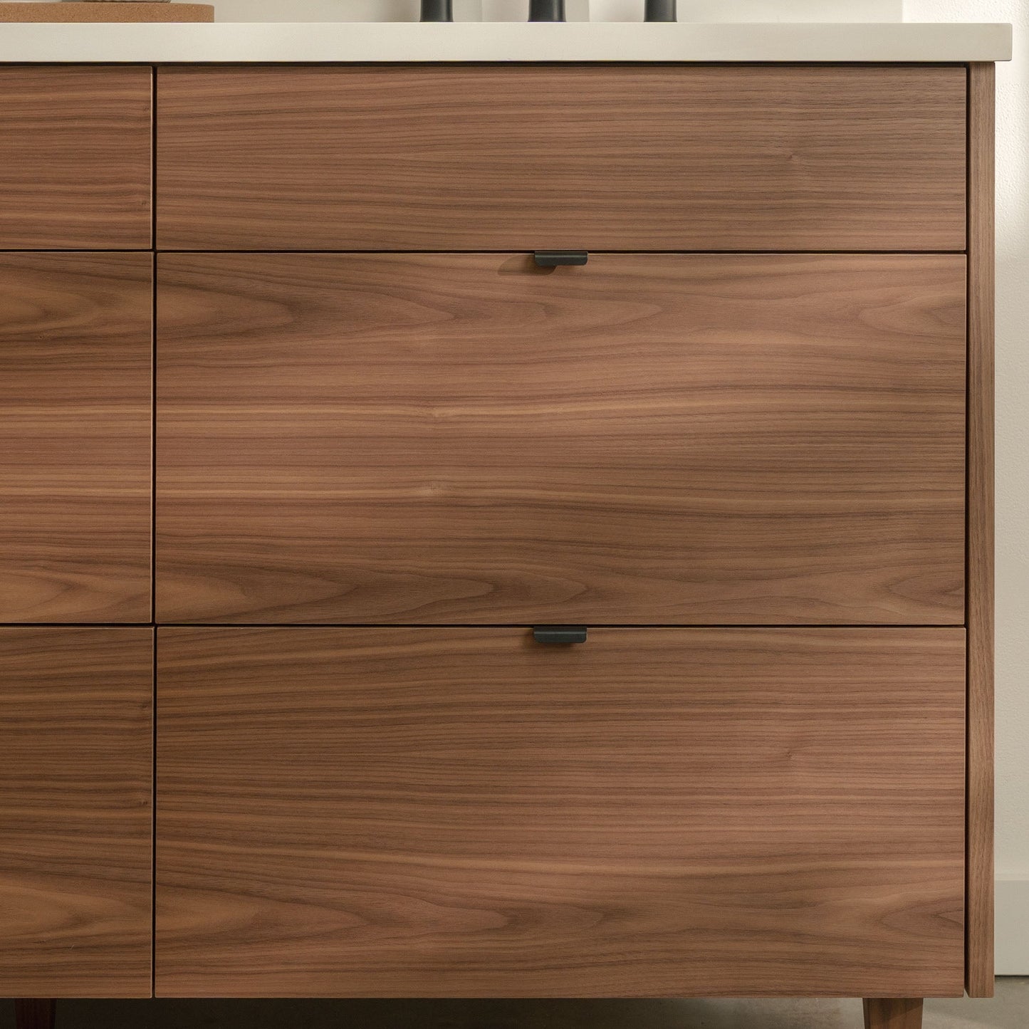 
                  
                    Asher Stainless SLIM 60" American Black Walnut Bathroom Vanity, Double Sink Teodor Bathroom Vanity United States
                  
                