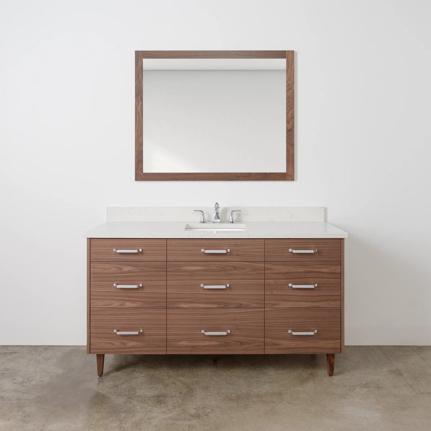 
                  
                    Asher Stainless SLIM 60" American Black Walnut Bathroom Vanity Teodor Bathroom Vanity United States
                  
                