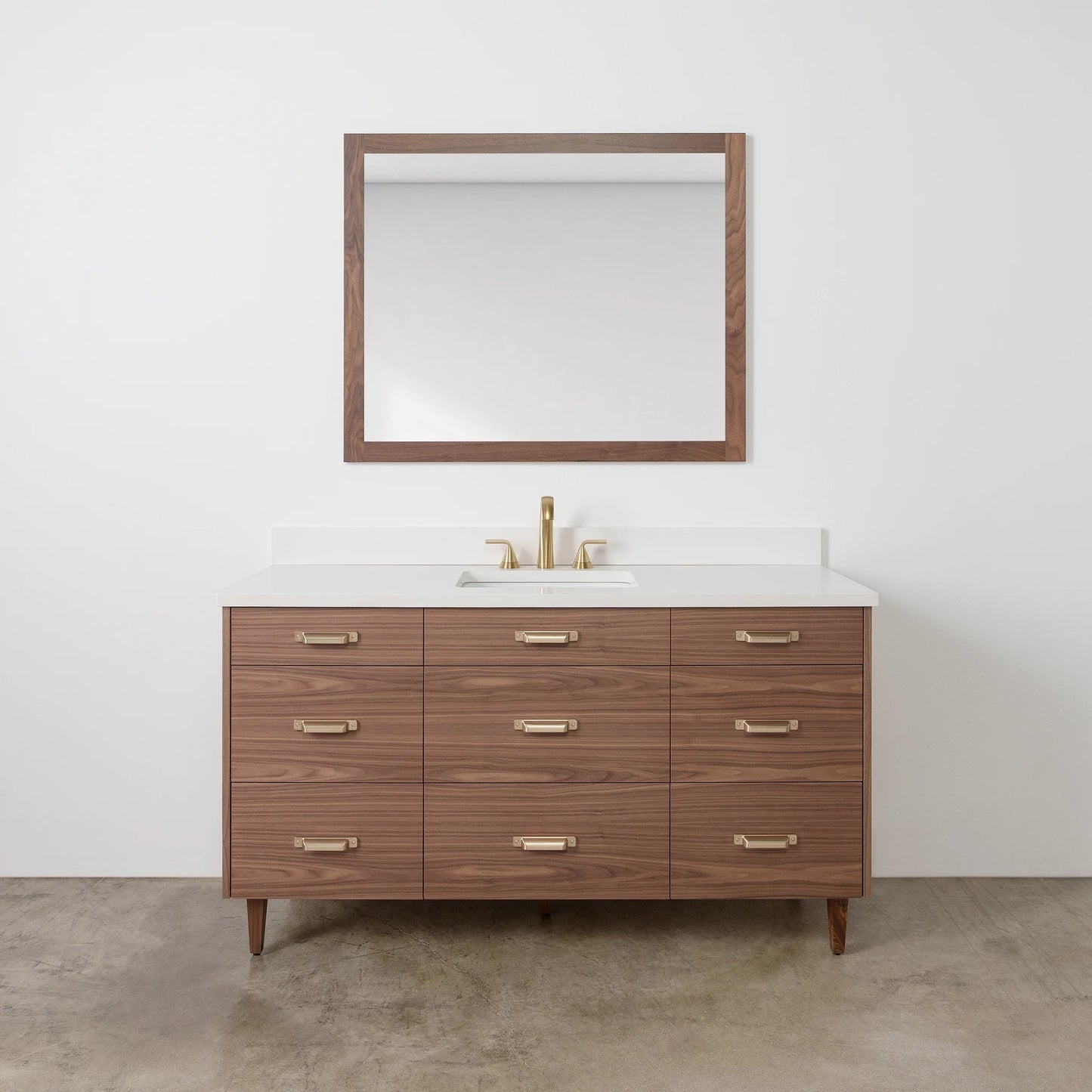 
                  
                    Asher Stainless SLIM 60" American Black Walnut Bathroom Vanity Teodor Bathroom Vanity United States
                  
                