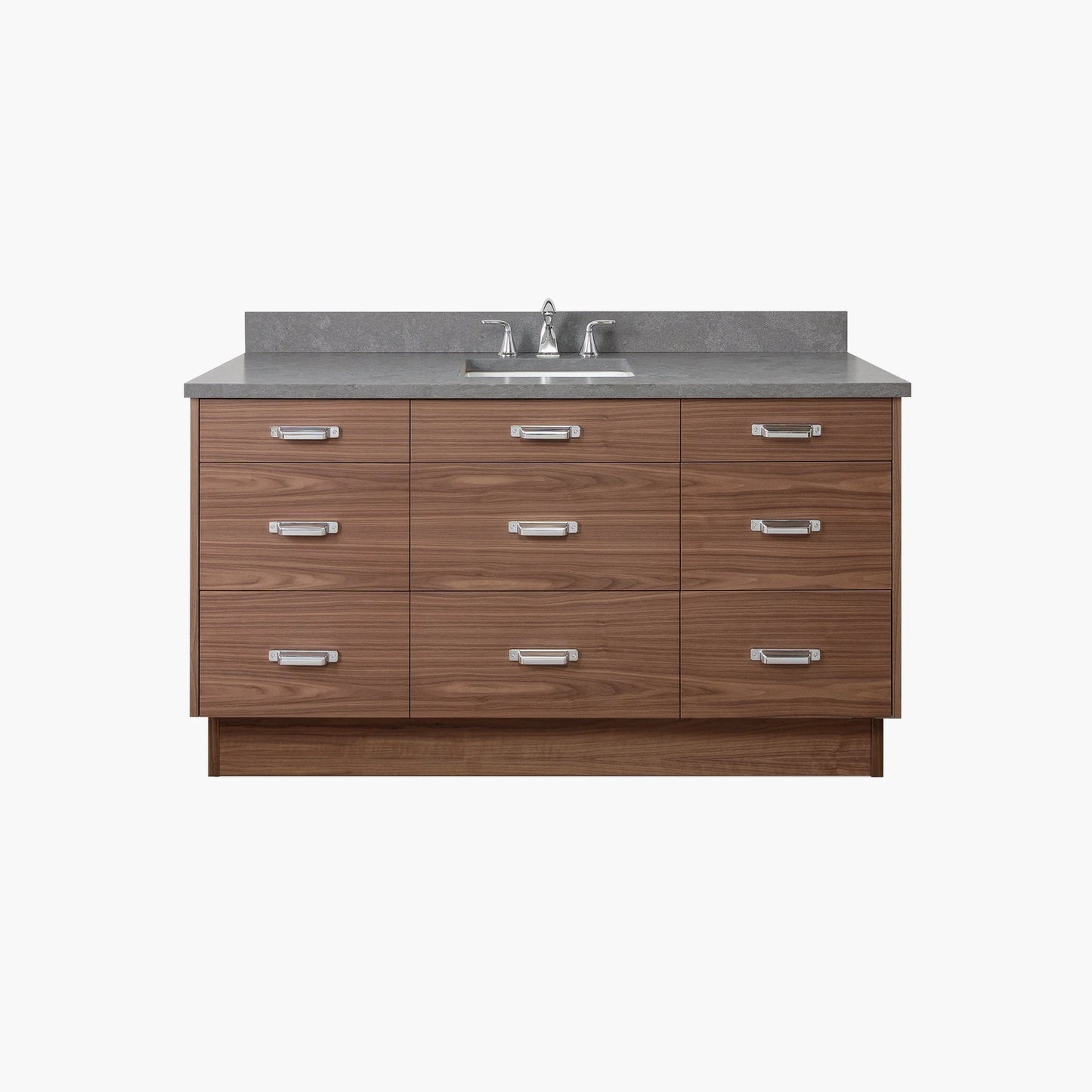 
                  
                    Asher Stainless SLIM 60" American Black Walnut Bathroom Vanity Teodor Bathroom Vanity United States
                  
                