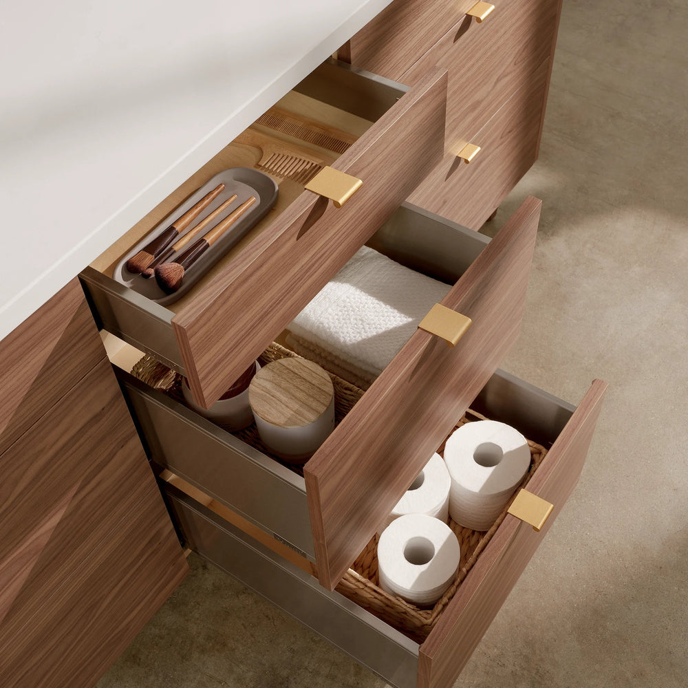 
                  
                    Asher Stainless SLIM 72" American Black Walnut Bathroom Vanity, Double Sink Teodor Bathroom Vanity United States
                  
                