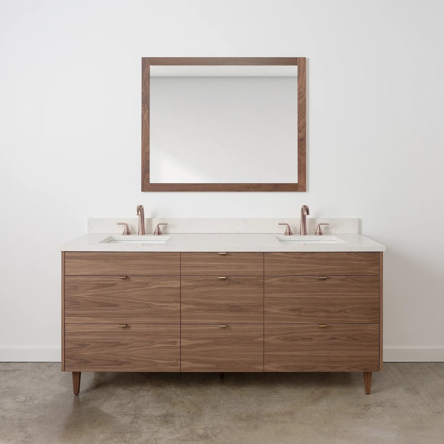 
                  
                    Asher Stainless SLIM 72" American Black Walnut Bathroom Vanity, Double Sink Teodor Bathroom Vanity United States
                  
                