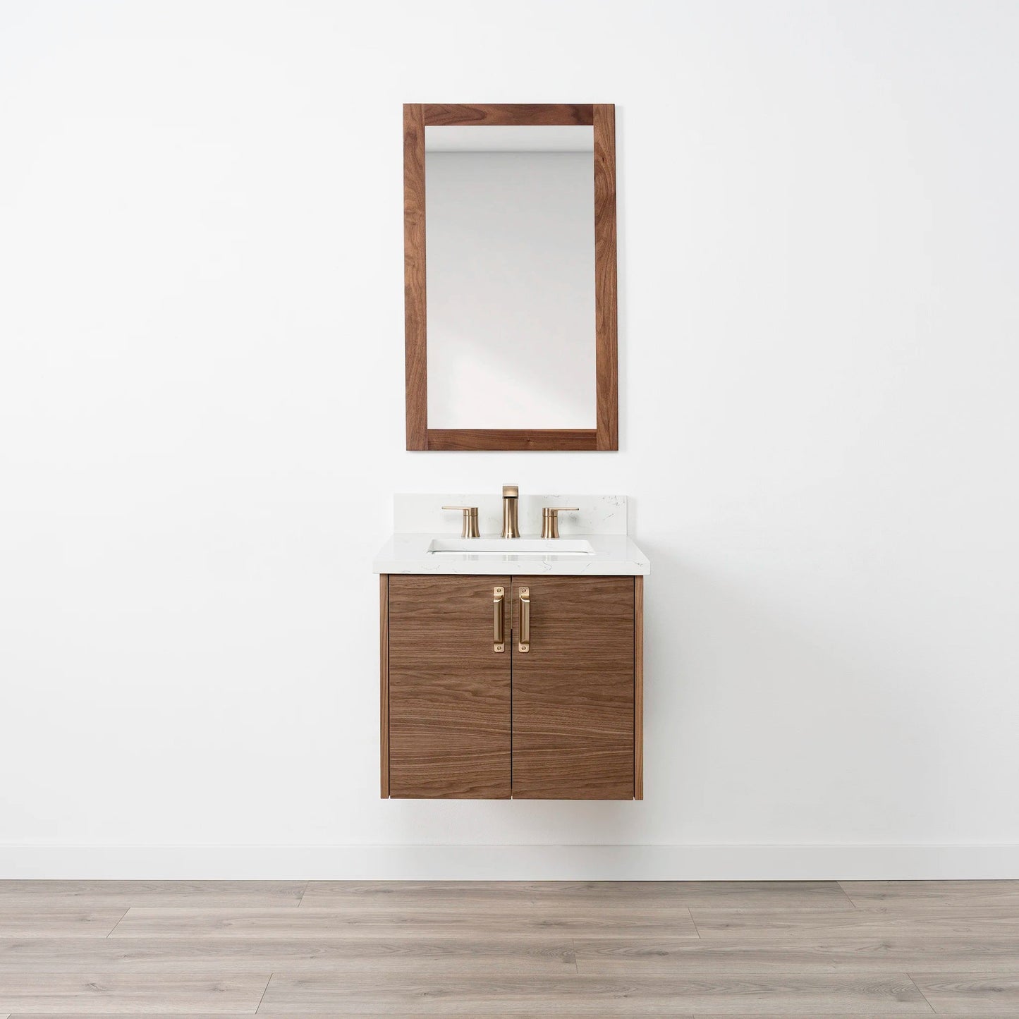 
                  
                    Austin SLIM 24" Wall Mount American Black Walnut Bathroom Vanity Teodor Bathroom Vanity United States
                  
                