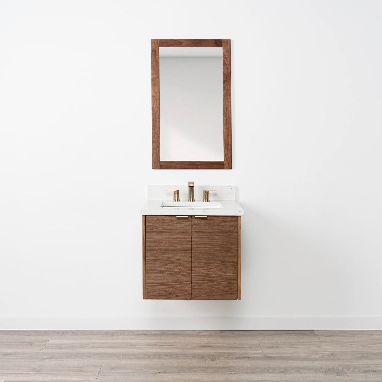 
                  
                    Austin SLIM 24" Wall Mount American Black Walnut Bathroom Vanity Teodor Bathroom Vanity United States
                  
                