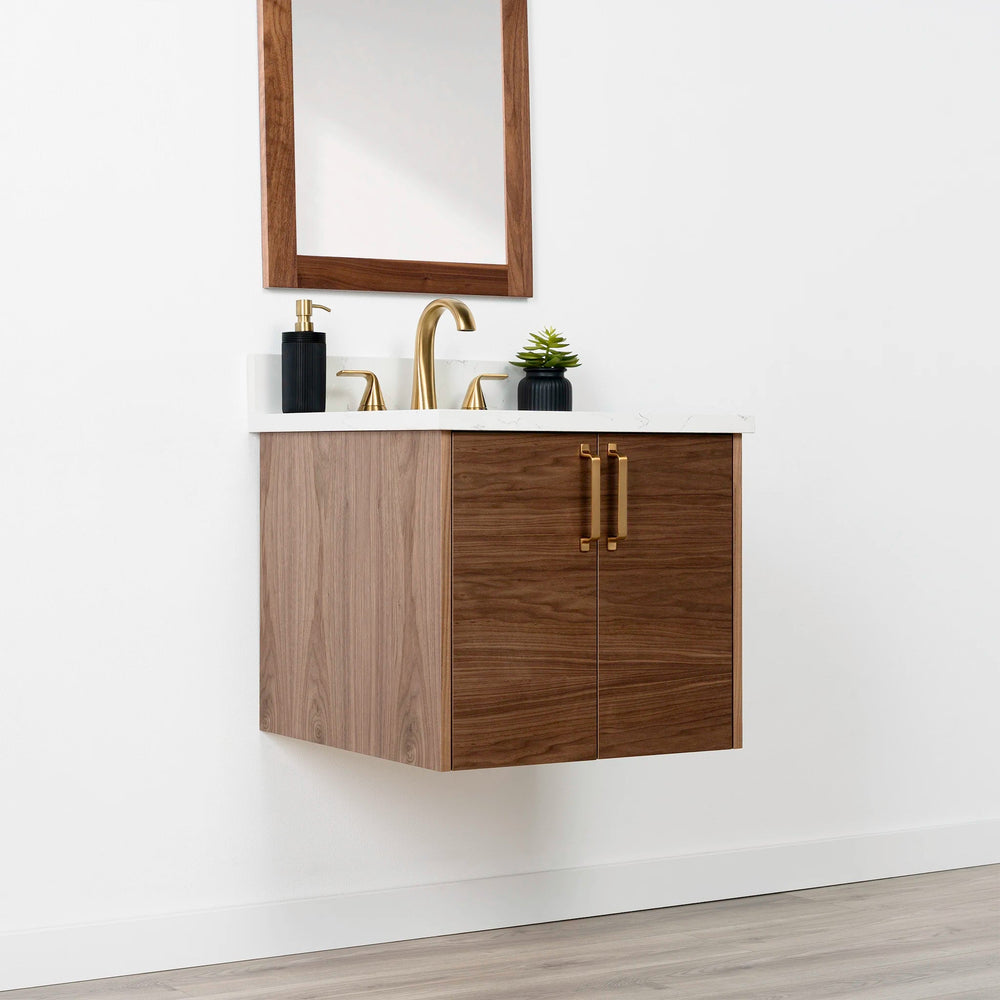 
                  
                    Austin SLIM 24" Wall Mount American Black Walnut Bathroom Vanity Teodor Bathroom Vanity United States
                  
                