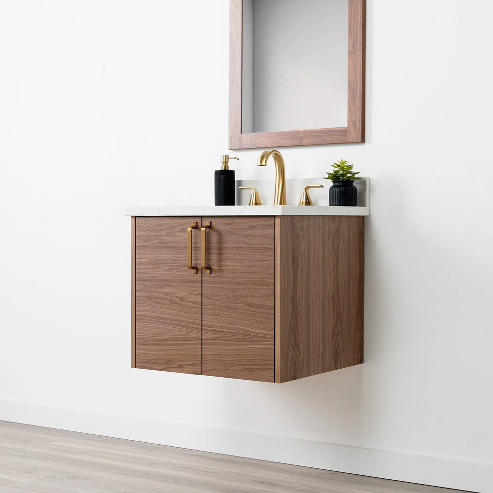 
                  
                    Austin SLIM 24" Wall Mount American Black Walnut Bathroom Vanity Teodor Bathroom Vanity United States
                  
                
